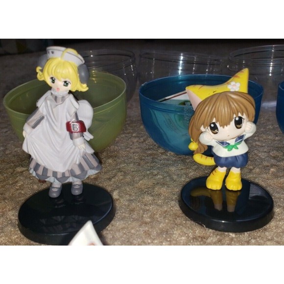 Di Gi Charat Complete lot of 4 figure Dejiko Usada Piyoko Puchiko Gashapon NIB - Picture 7 of 11